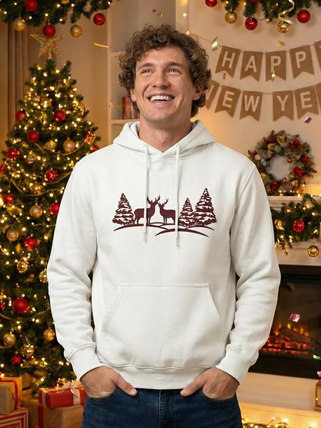 Exclusive 100% Cotton Hoodie - Christmas & New Year Holiday Collection